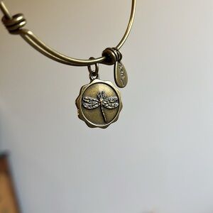 Bella Ryann Antique Gold Dragonfly Charm Bracelet
